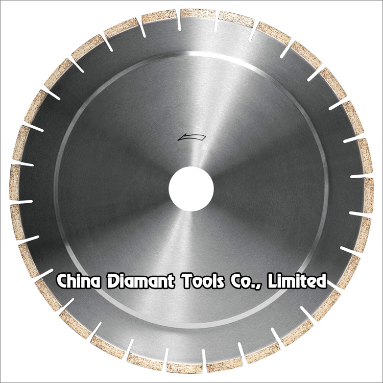 Diamond horizontal cutting saw blades for marble basalt travertine limestone