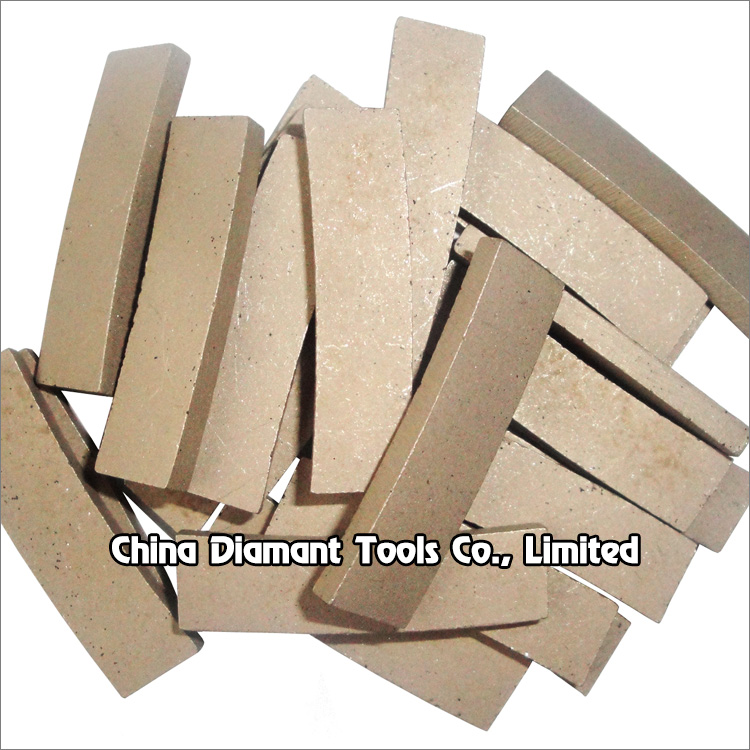 Diamond segments of circular saw blade for marble soft stone cutting - normal flat shape